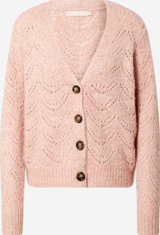 Cardigan 'Bibi' PIECES en rose : devant