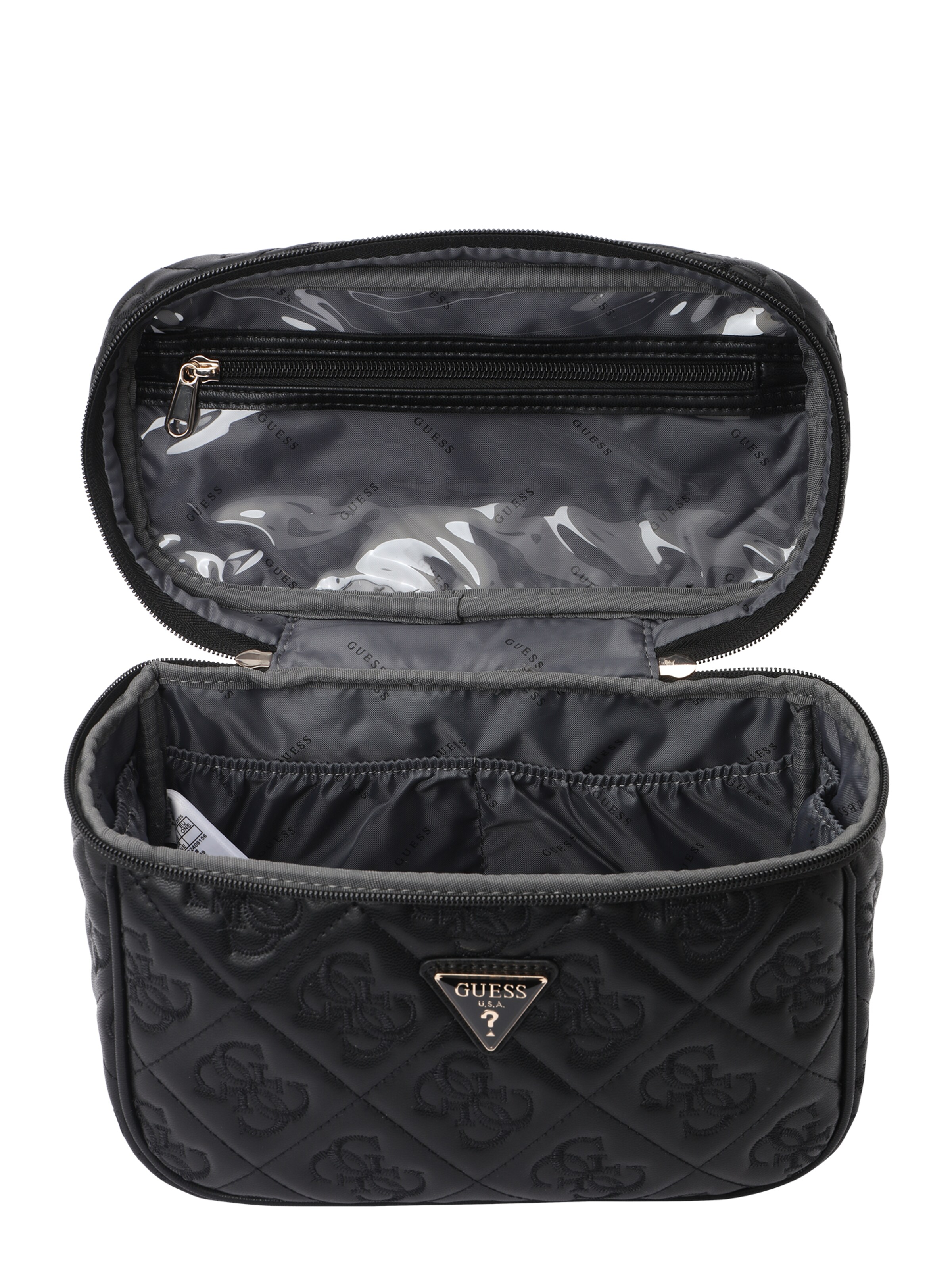 GUESS Nessessäär 'ADELASIA TOILETRY TRAIN CASE', värv must