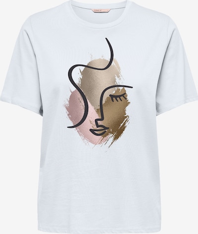 Tricou 'ONLKITA' ONLY pe bronz / mauve / negru / alb, Vizualizare produs