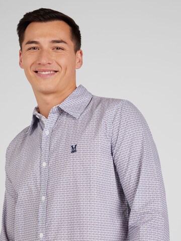 Coupe slim Chemise BURTON MENSWEAR LONDON en bleu