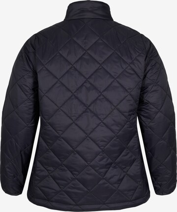 Zizzi Between-Season Jacket 'Diamond' in Blue