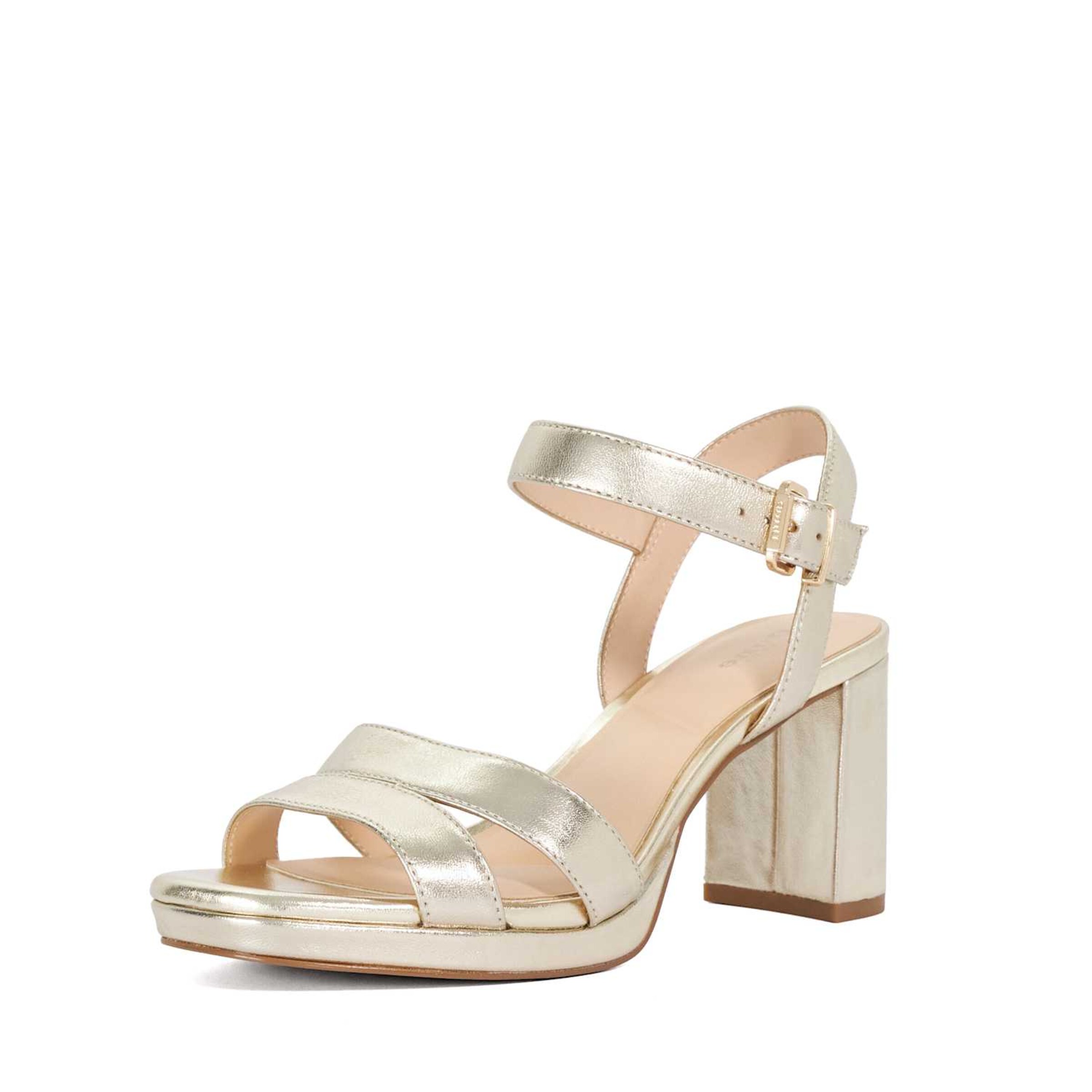 Sandales à lanières 'Manifesting' Dune LONDON en or : devant