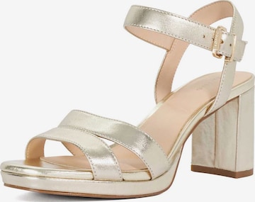 Sandales à lanières 'Manifesting' Dune LONDON en or : devant