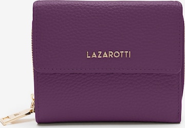 Lazarotti Wallet 'Bologna' in Purple: front