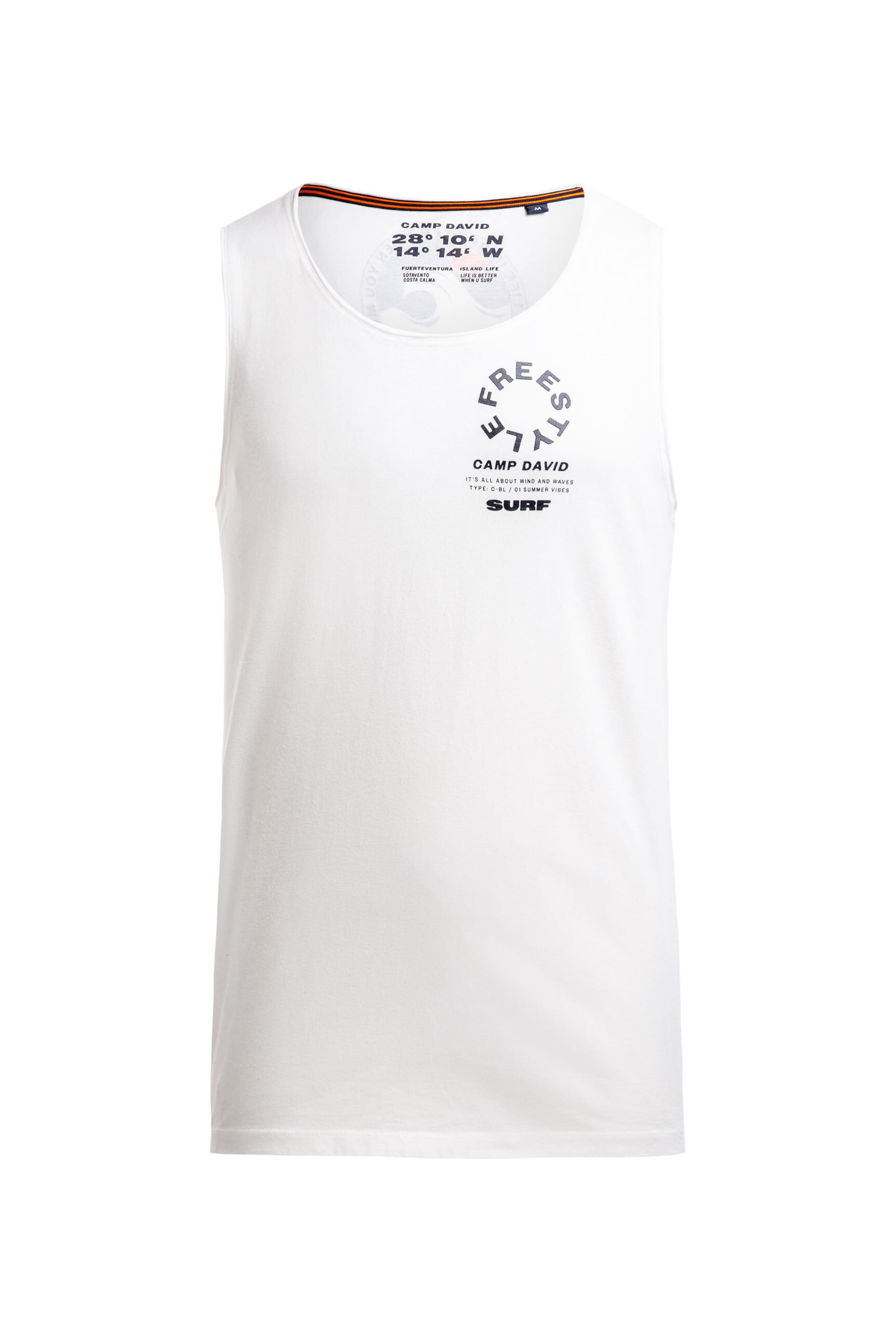 CAMP DAVID Shirt in S in Wool white, Item view