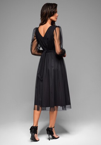 Ombre Abendkleid in Schwarz