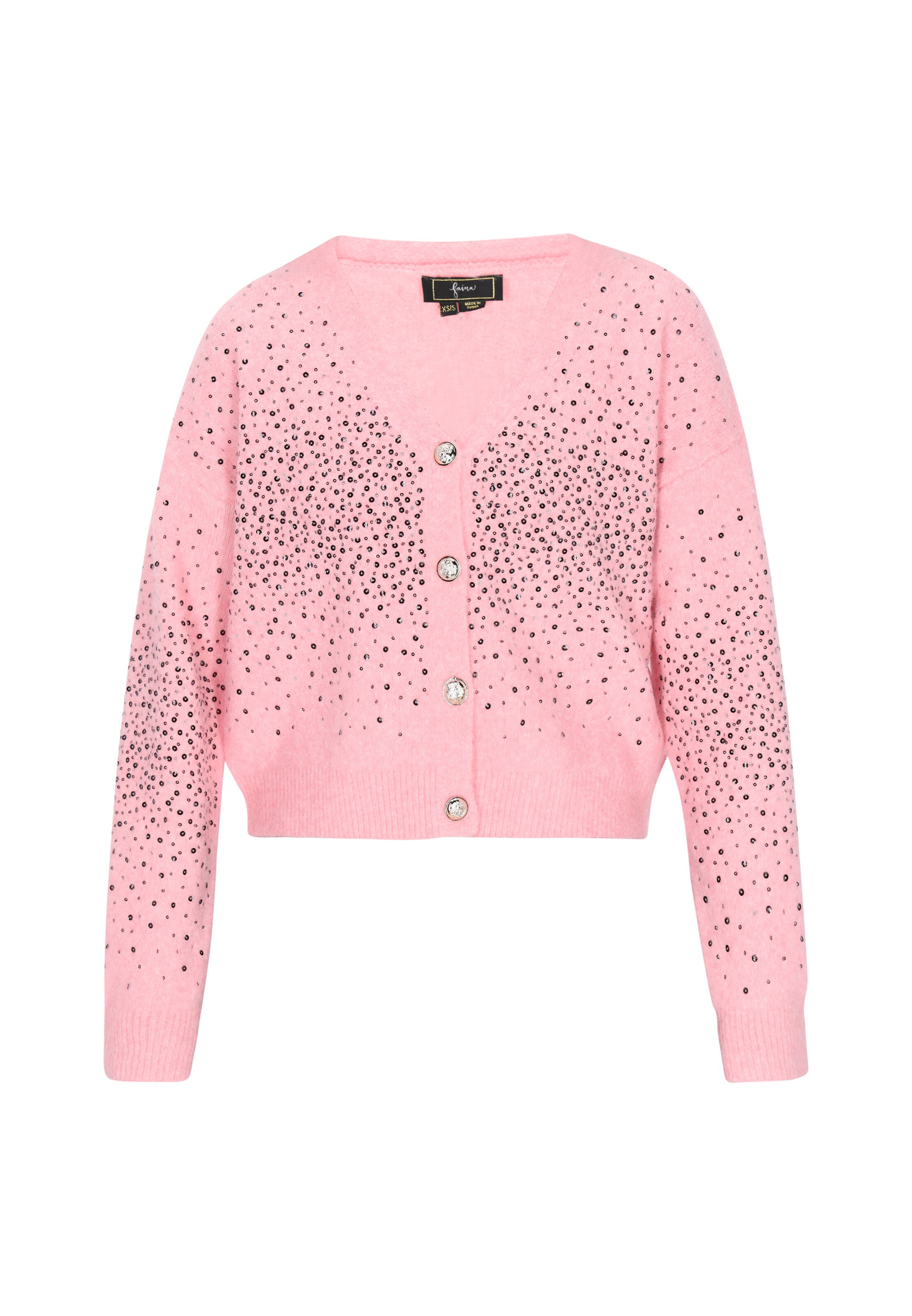 faina Knit cardigan in Pink: front