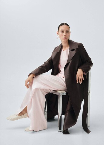 MANGO Between-Seasons Coat 'Brera' in Brown