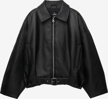 Pull&Bear Välikausitakki värissä musta: etupuoli