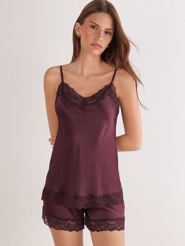 INTIMISSIMI Pajama Shirt in Red