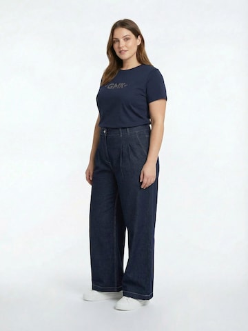 Guido Maria Kretschmer Curvy Shirt 'Shelly' in Blauw