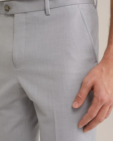 WE Fashion - Slimfit Pantalón de pinzas en gris