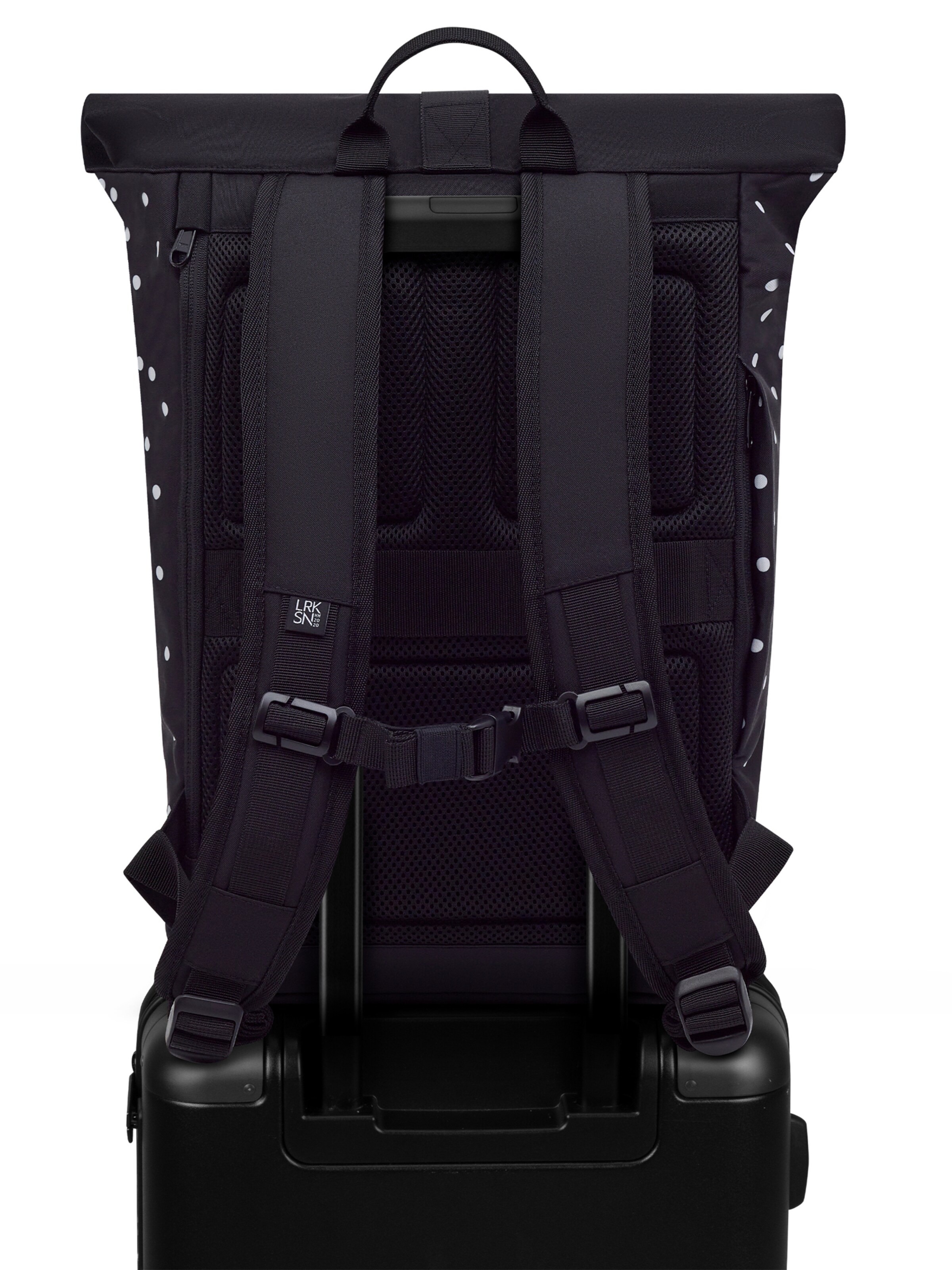 LARKSON - Mochila 'Janne Small' em preto: atrás