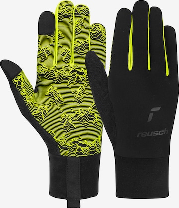 REUSCH Athletic Gloves 'Liam' in Yellow: front