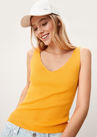 QS Knitted Top in Yellow