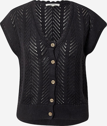 GARCIA Knit Cardigan in Black: front