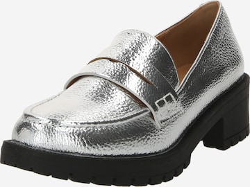 Bianco Classic Flats 'Pearl' in Silver: front