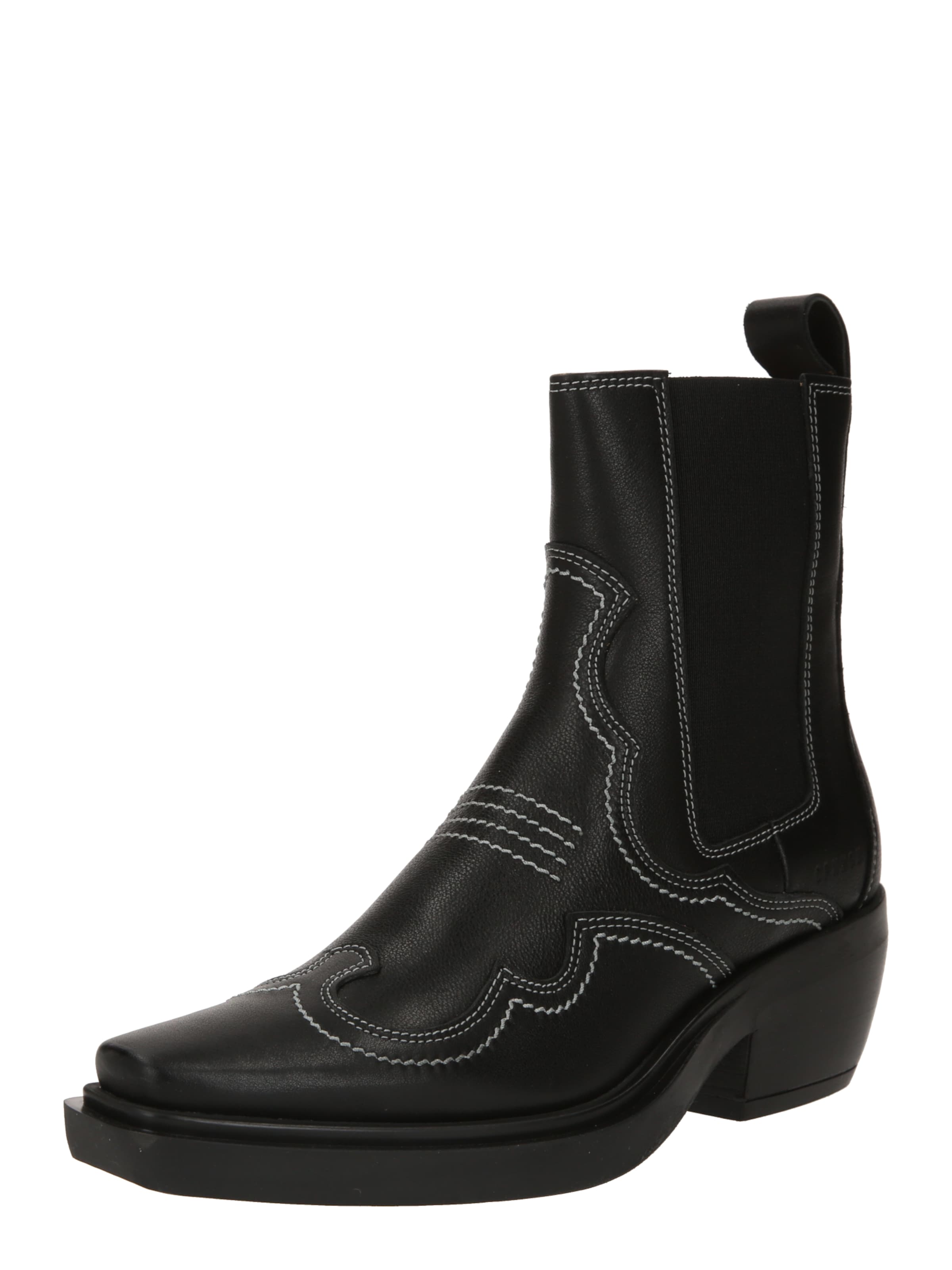 Copenhagen Studios Μπότες chelsea σε μαύρο: μπροστά