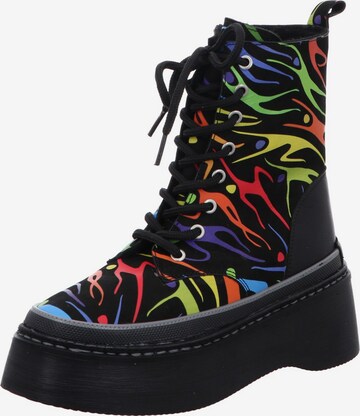 Gemini Lace-Up Ankle Boots in Mixed colors: front