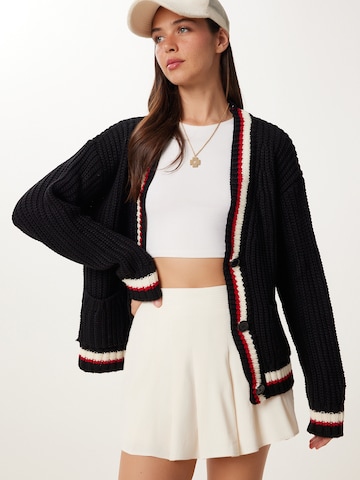Happiness İstanbul Knit cardigan in Black: front