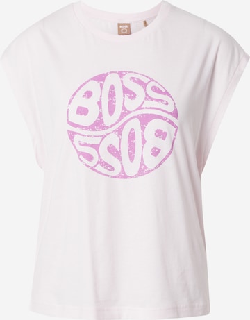 BOSS Orange - Camisa 'Ejosh' em rosa: frente