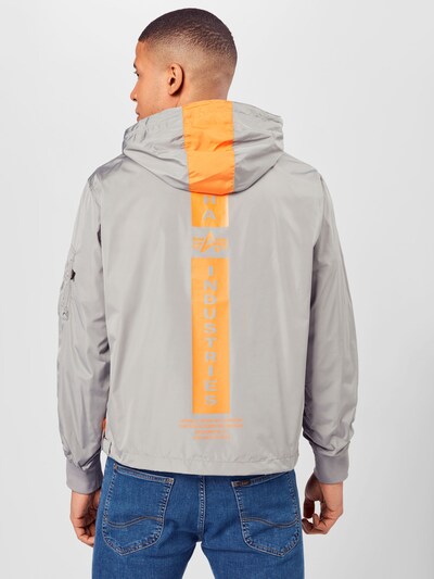 ALPHA INDUSTRIES Jacke in grau / hellorange | ABOUT YOU