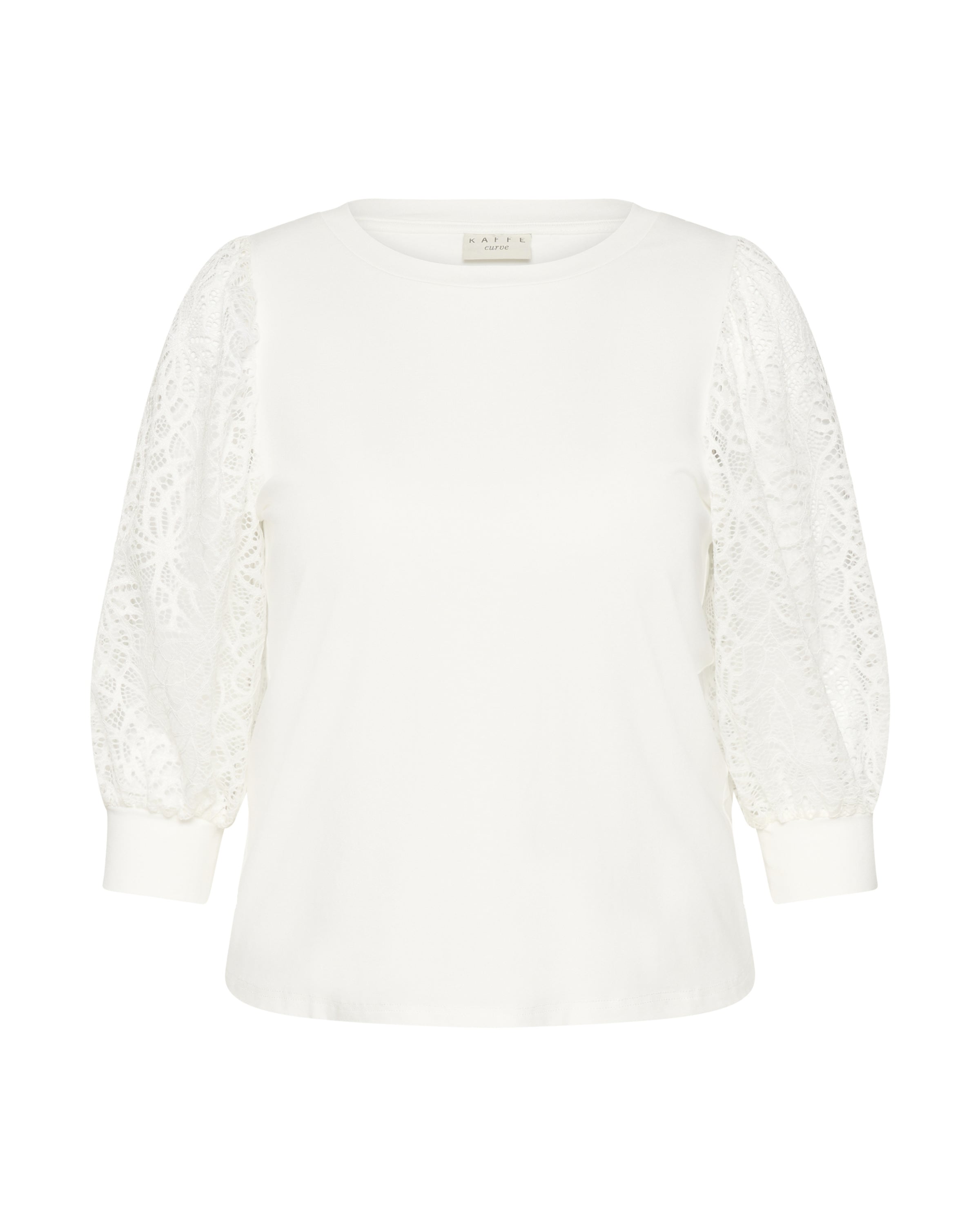 KAFFE CURVE Bluse 'KCBella' i hvid: forside