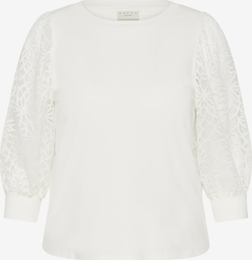 KAFFE CURVE Bluse 'KCBella' in Weiß: Vorderseite