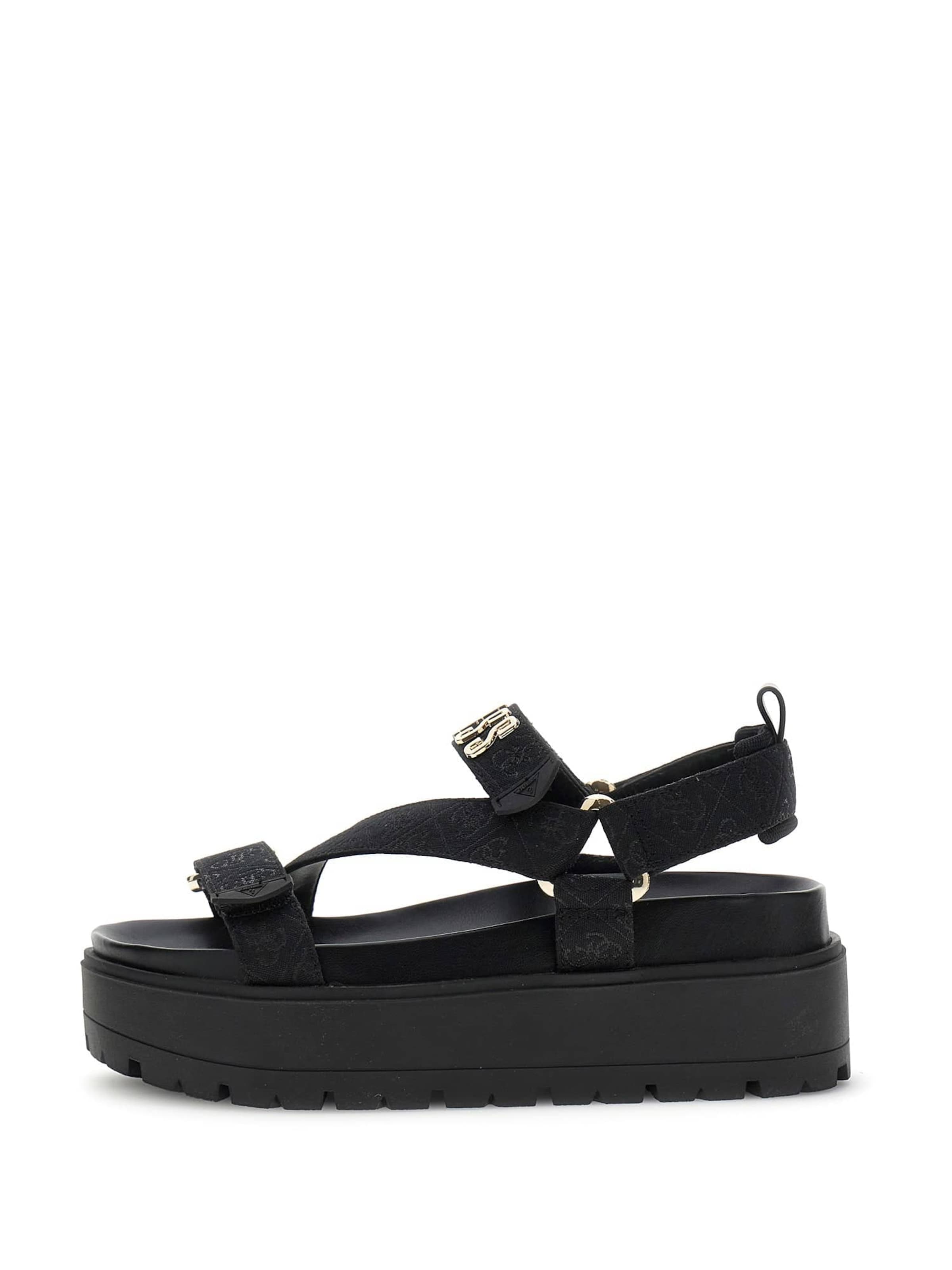 GUESS Sandals 'Fetta' in Black: front