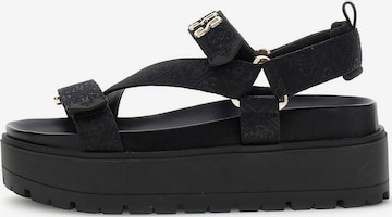 GUESS Sandals 'Fetta' in Black: front