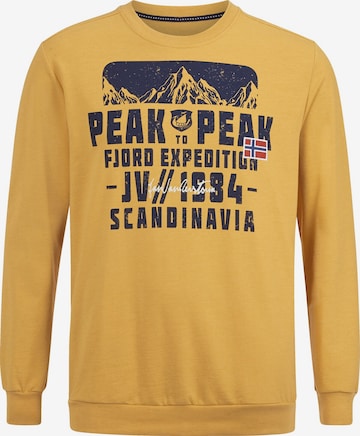 Jan Vanderstorm Sweatshirt 'Iskko' in Yellow: front
