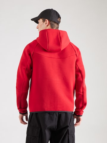 Veste de survêtement 'TECH FLEECE' Nike Sportswear en rouge