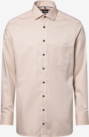 OLYMP Regular fit Button Up Shirt in Beige: front