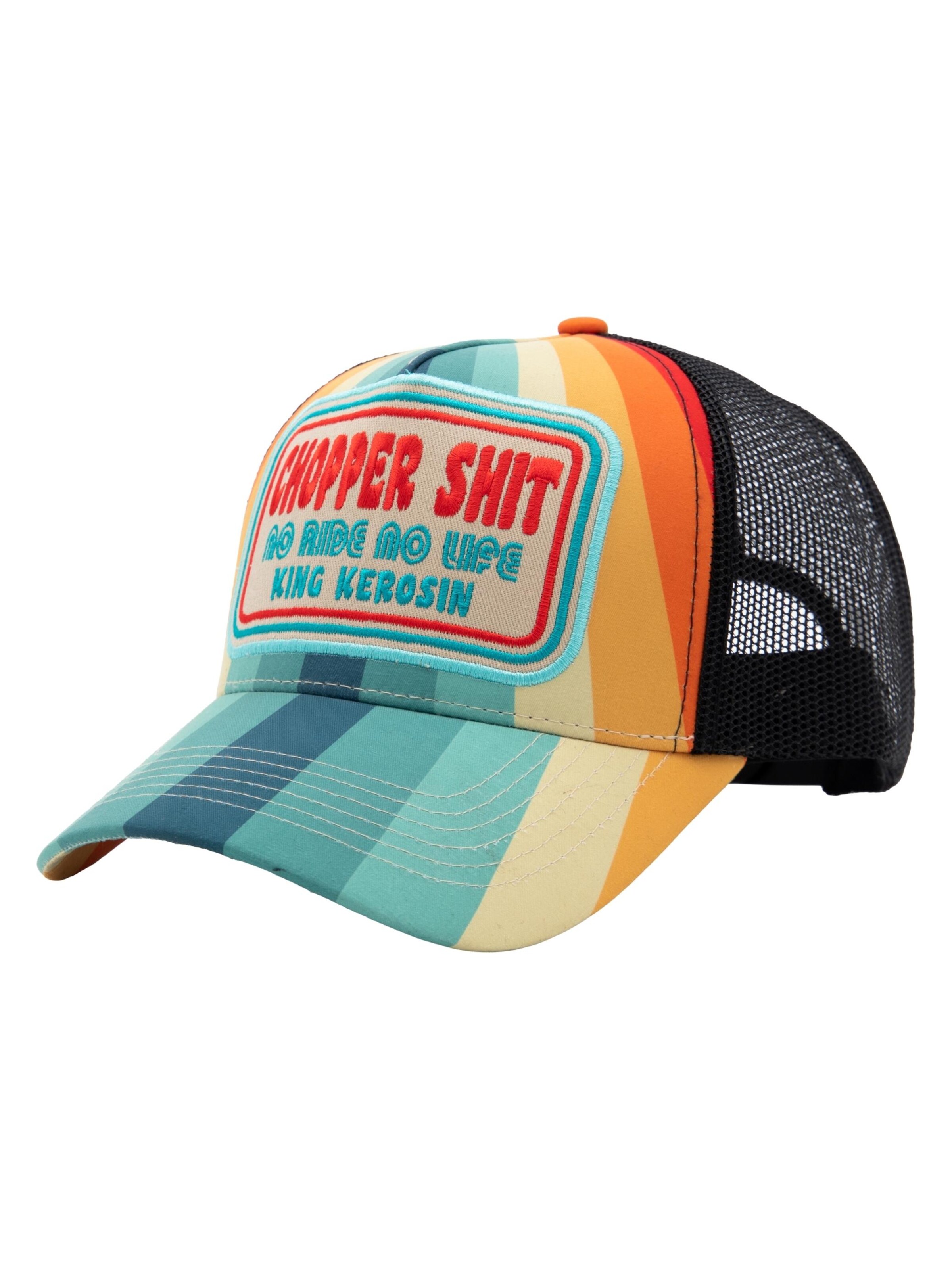 King Kerosin Cap 'Chopper Shit' in Blue: front