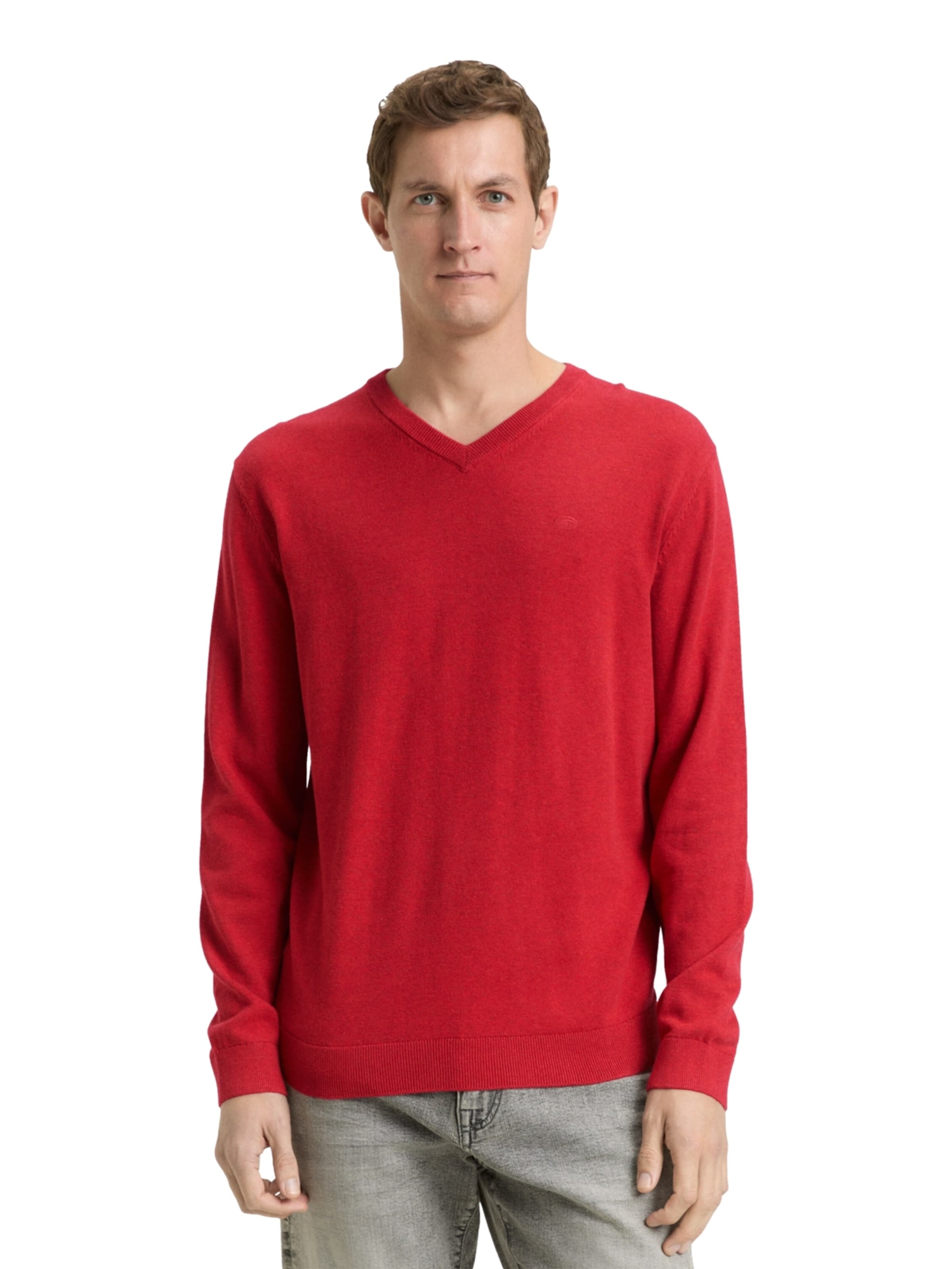 TOM TAILOR Trui in Rood: voorkant