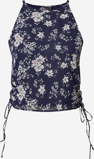 Parallel Lines Top in navy / grün / weiß, Produktansicht
