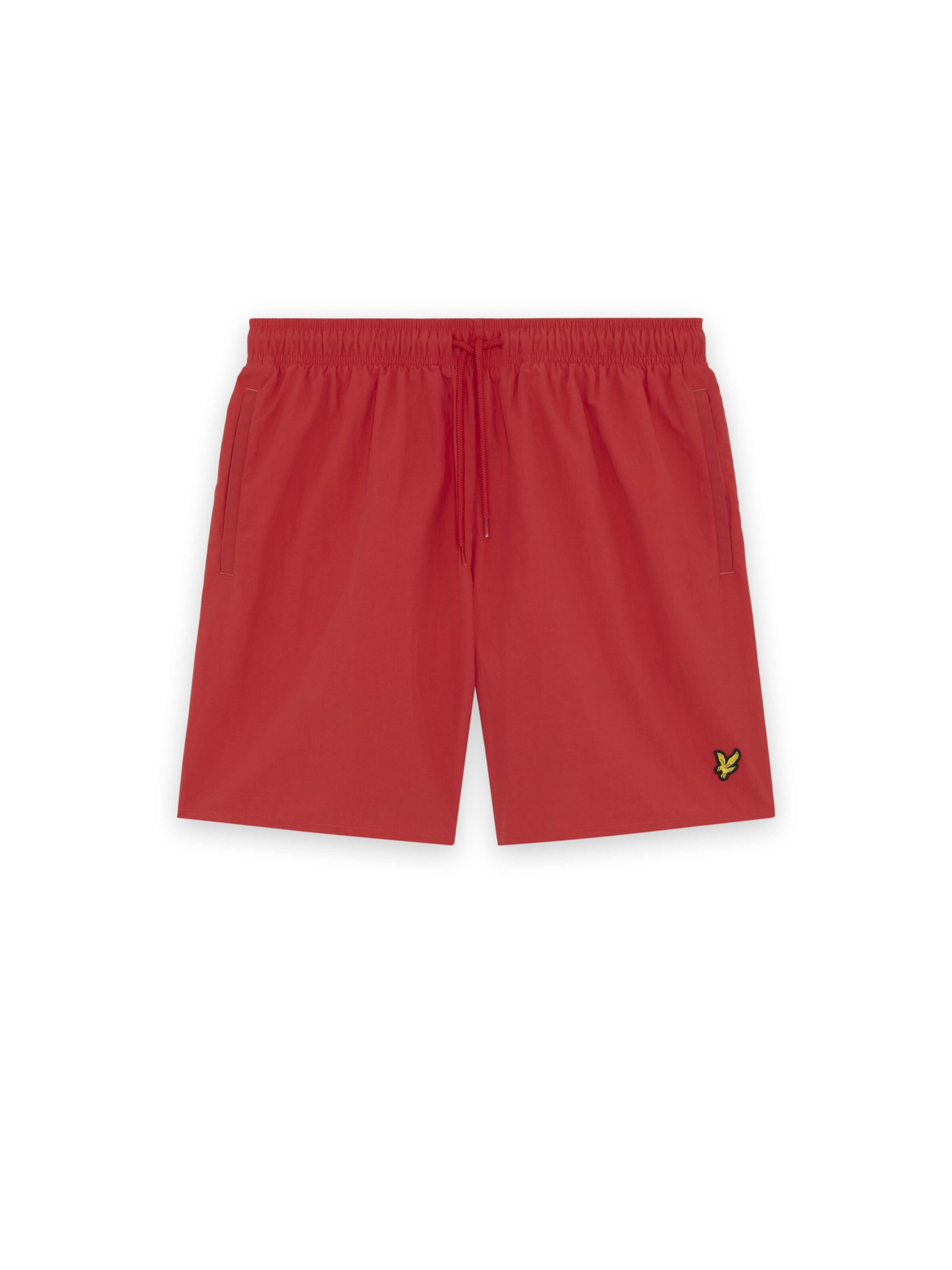 Lyle & Scott Loosefit Badeshorts in Rot: Vorderseite