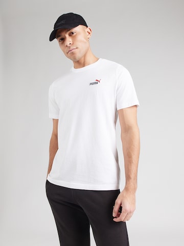 PUMA Funkční tričko 'ESS 2 No. 1' – bílá: přední strana
