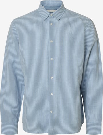 SELECTED Рубашка 'SLHCLAY' в Синий: спереди