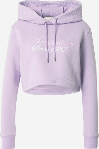 Sweat-shirt AÉROPOSTALE en violet : devant