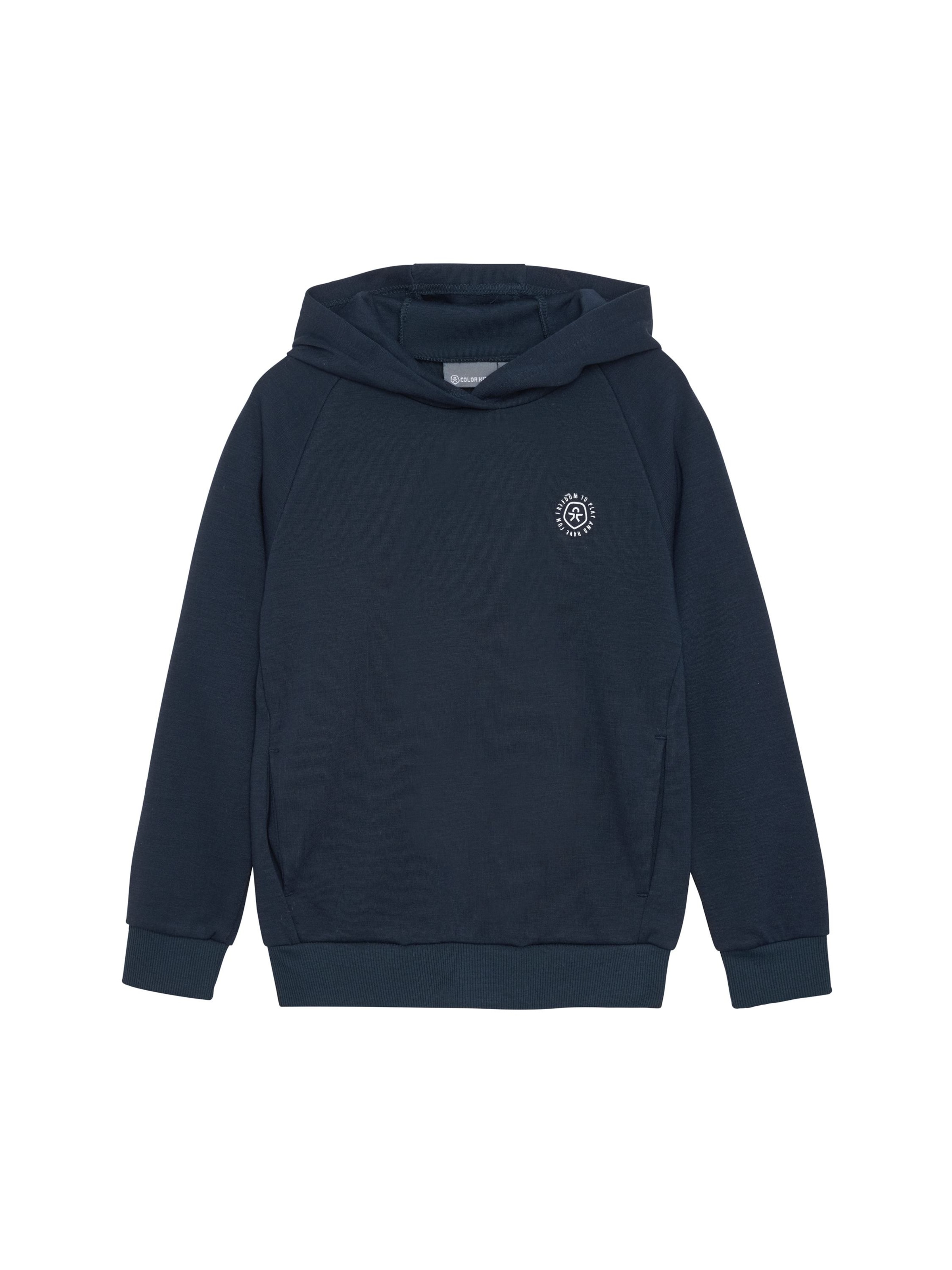 Felpa di COLOR KIDS in blu: frontale