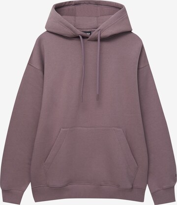 Pull&Bear Sweatshirt in Purple: front