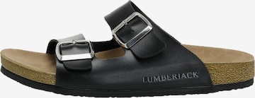 Lumberjack Slippers in Black: front