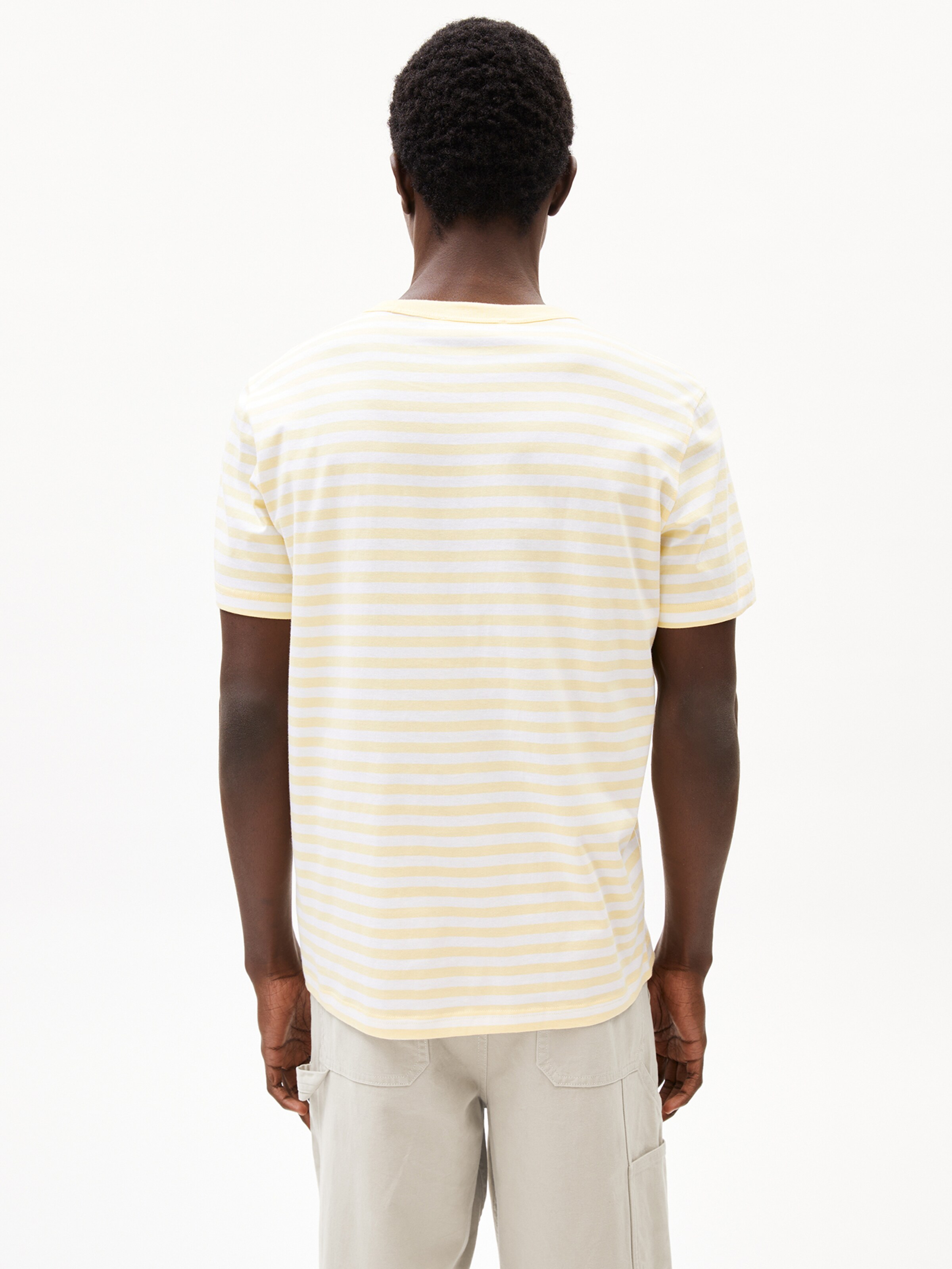 ARMEDANGELS Shirt ' MAARKOS POCKET STRIPES ' in Yellow