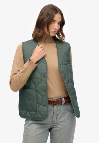 Gilet Superdry en vert : devant