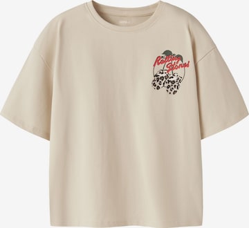 NAME IT - Top 'Glitzer' en blanco: frente