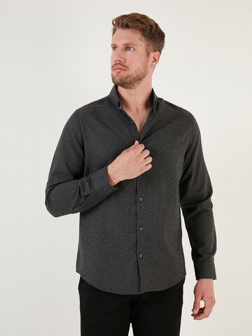 Buratti Regular fit Button Up Shirt in Grey
