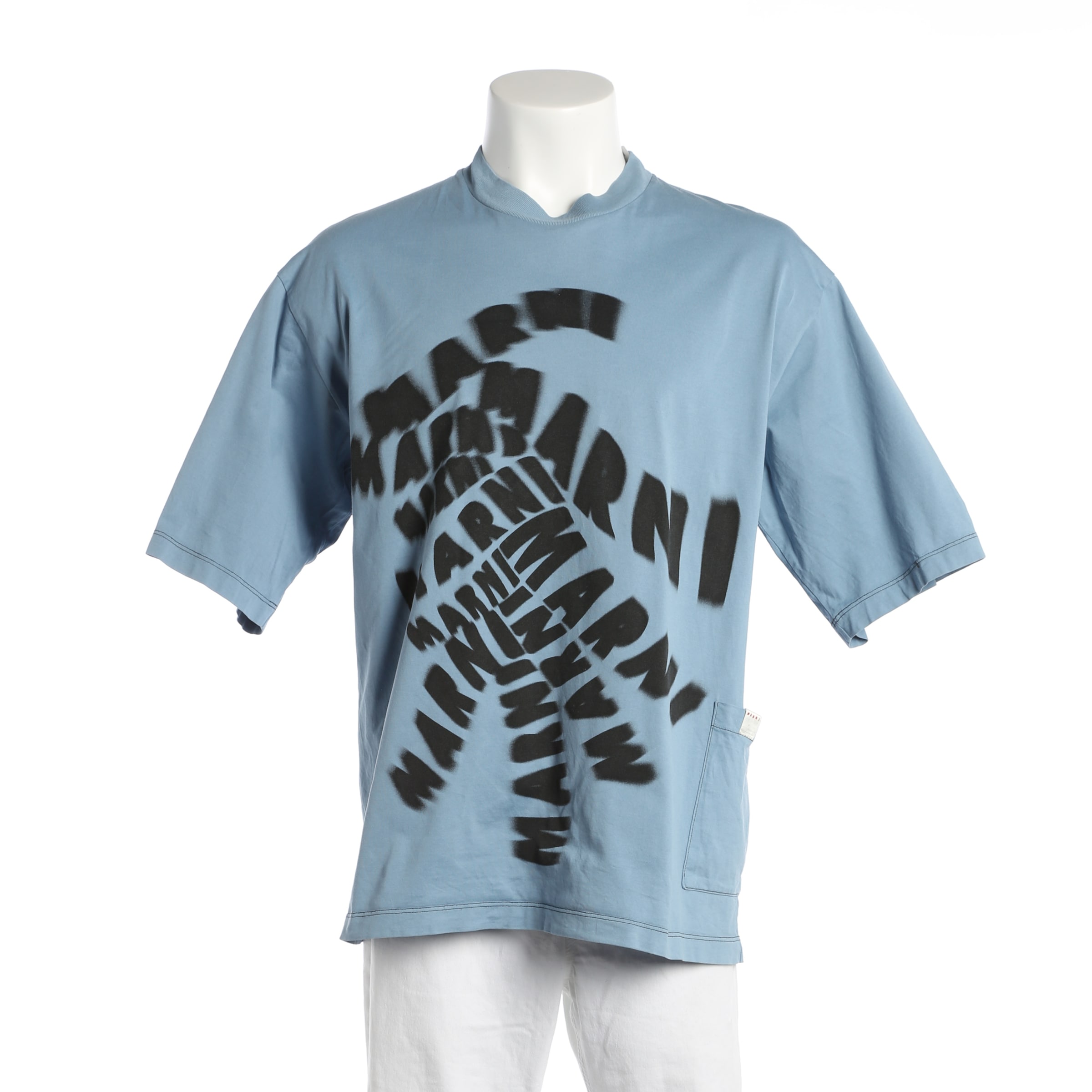 Marni T-Shirt M in Blau: Vorderseite
