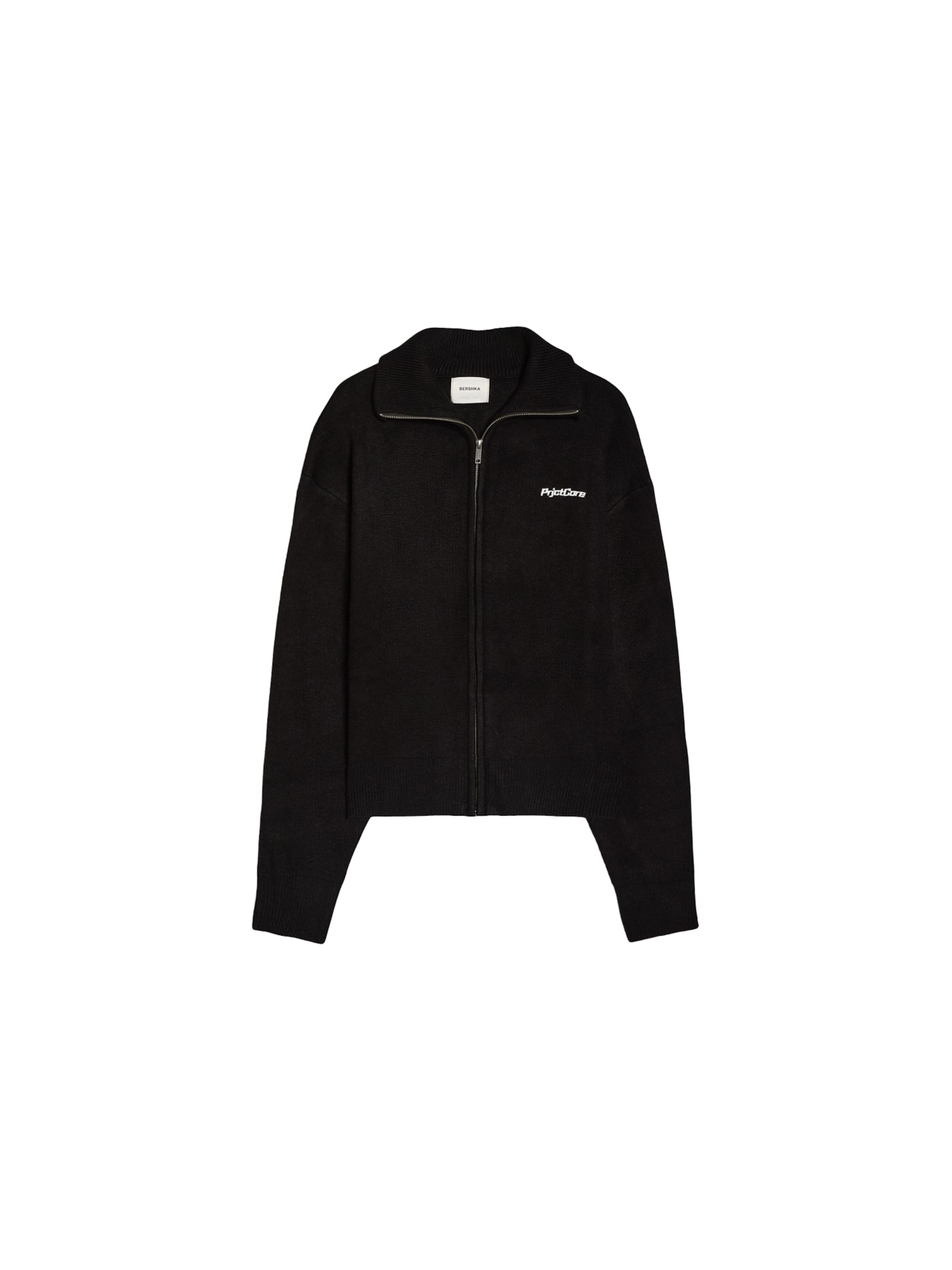 Bershka Strickjacke in XS in schwarz / weiß, Produktansicht