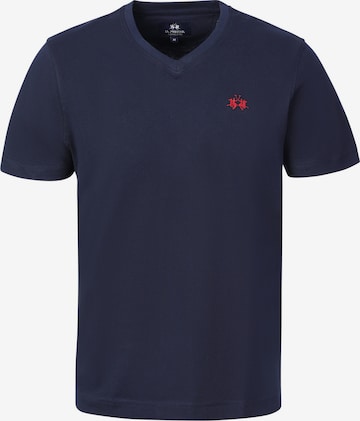 La Martina - Camisa funcionais ' MCR013 ' em azul: frente